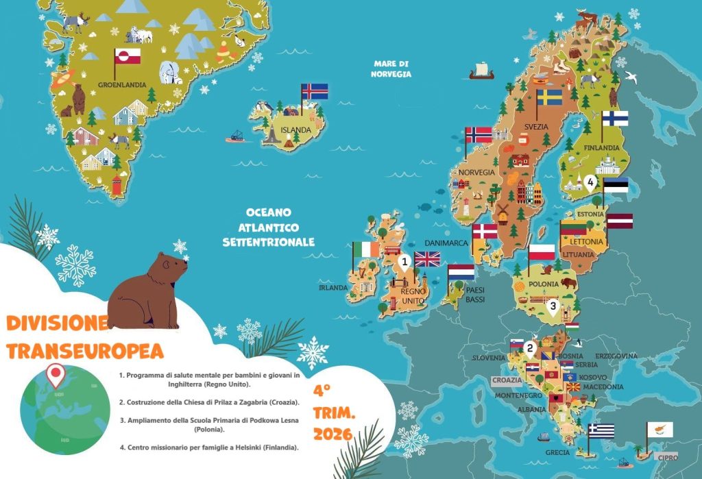 In questa sezione potrete trovare alcune idee per rendere più accogliente e a tema la stanza della SdS durante questo trimestre, come le bandiere, mappe e gli abiti tradizionali di ogni paese che fa parte della Divisione, con qualche informazione aggiuntiva.

 

Buon lavoro!